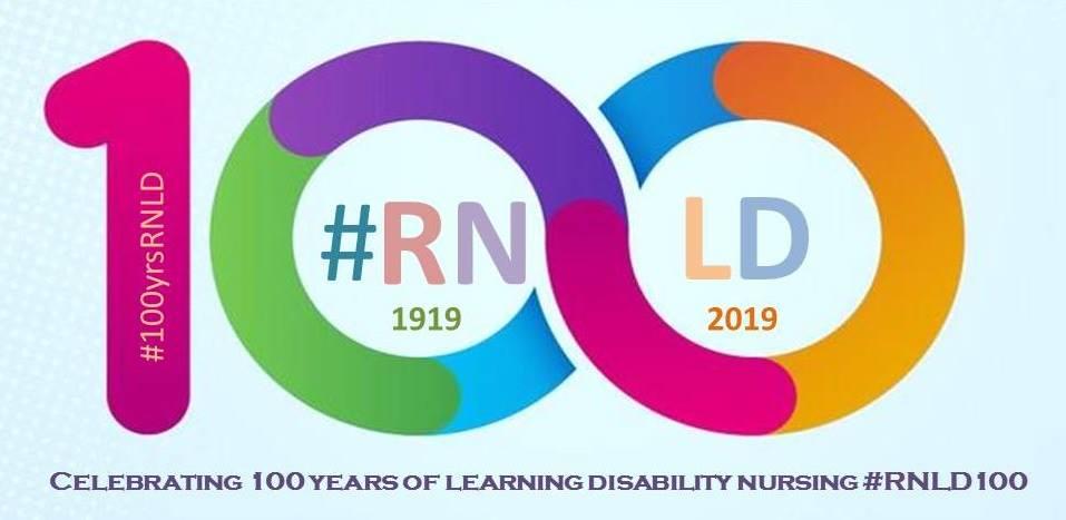 logo for 100 years of learning disability nursing