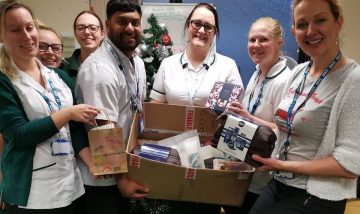 Hayley thanks Bradgate with gifts for 150-plus patients