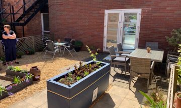 Community rally round to refurbish hospital garden