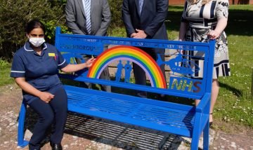 Business community presents lasting reminder of pandemic to Loughborough Hospital