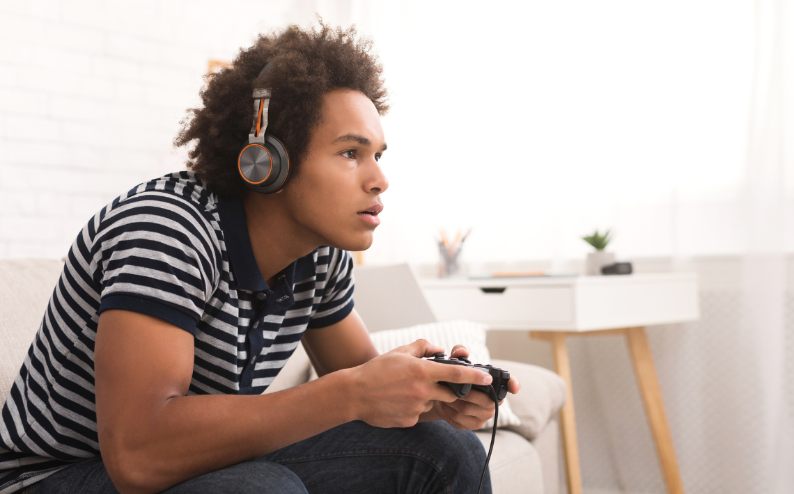 Young person gaming