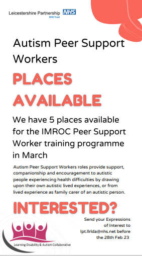 Autism support worker poster