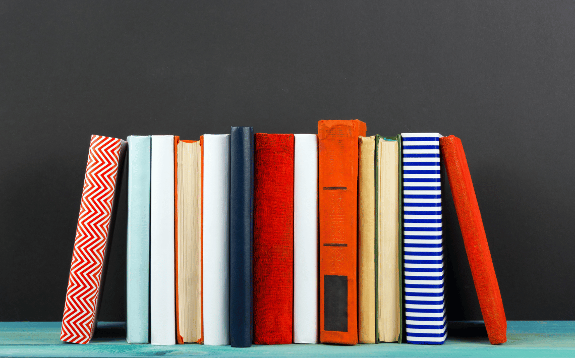 books on a shelf