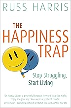 book cover 'The Happiness Trap by Dr Russ Harris'