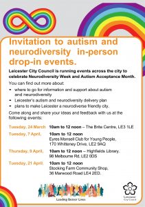 poster about drop in events