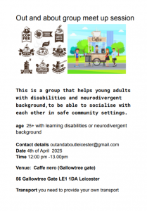 Out and about group poster