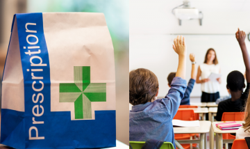 prescription bag in school setting