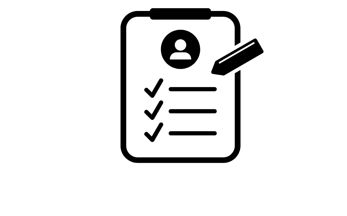 drawing of a clipboard with a pencil