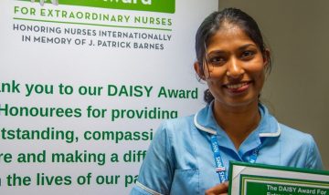 Mental health nurse receives international DAISY award for treating patient with ‘dignity and kindness’