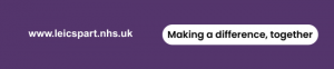 Bottom newsletter banner with purple background, text says: Making a difference, together.