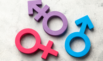 Gender Symbols on white background